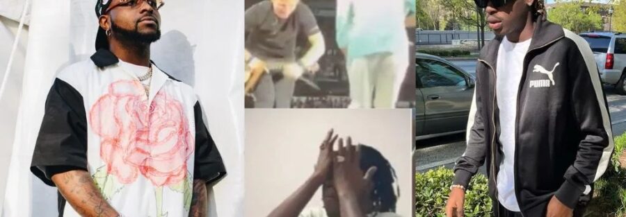 Davido reacts to the video